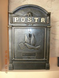 CASUTA POSTALA PORUMBEL CU 2 FETE - CASUTA POSTALA PORUMBEL CU 2 FETE